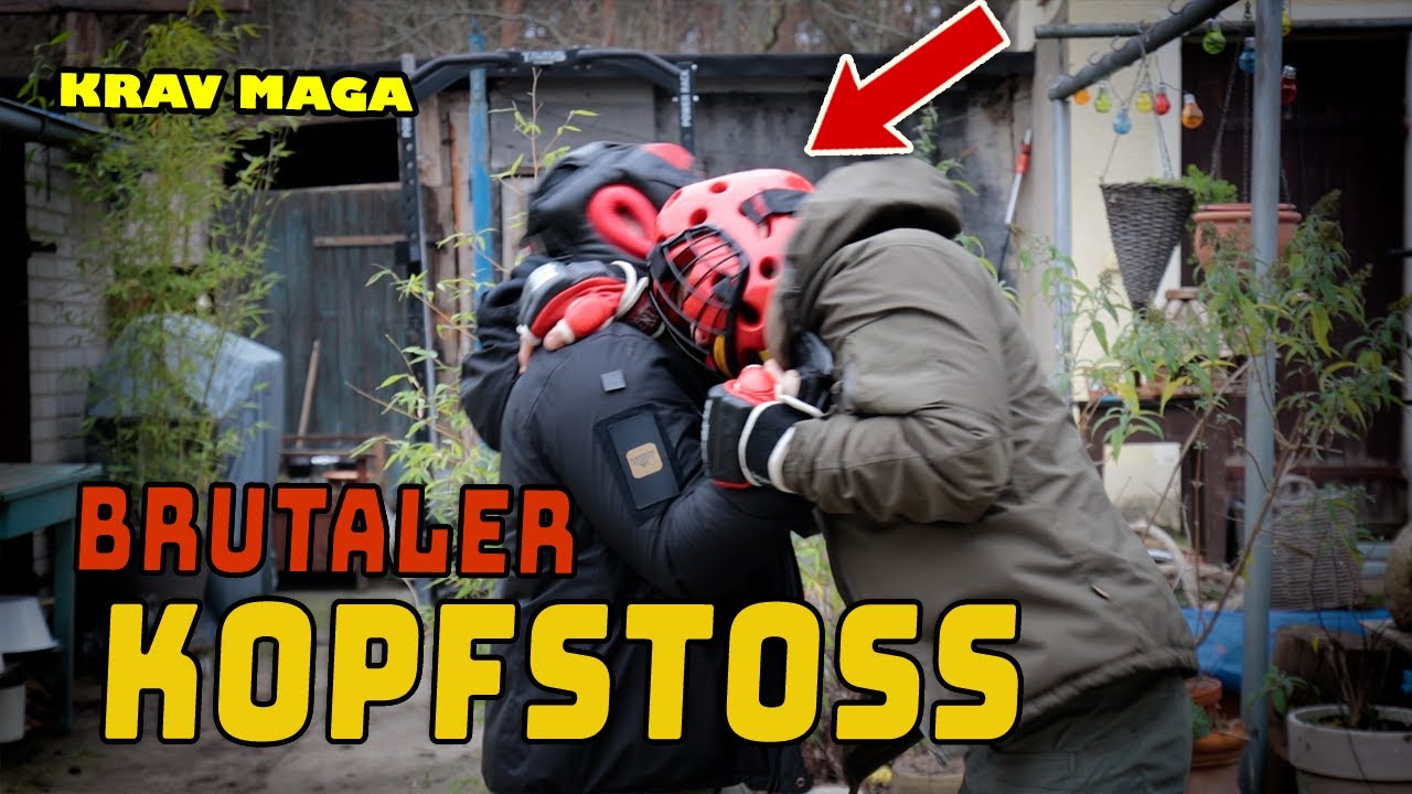 Kopfstoß in der Selbstverteidigung! BRUTALE Technik Krav Maga Selbstschutz! Headbutt Kopfnuss lernen
