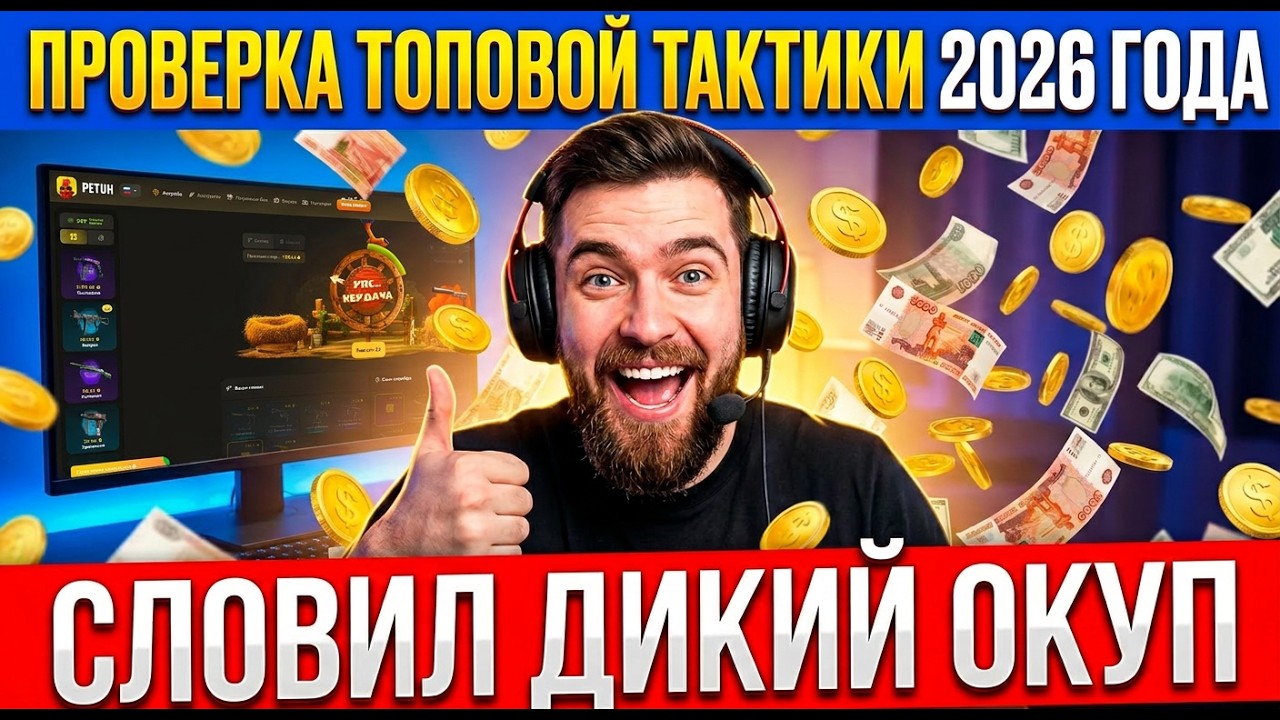 PETUH: ПРОВЕРИЛ ТОПОВУЮ ТАКТИКУ НА НОВОМ САЙТЕ...СЛОВИЛ ДИКИЙ ОКУП...ТАКТИКА 100% ОКУПА!!!
