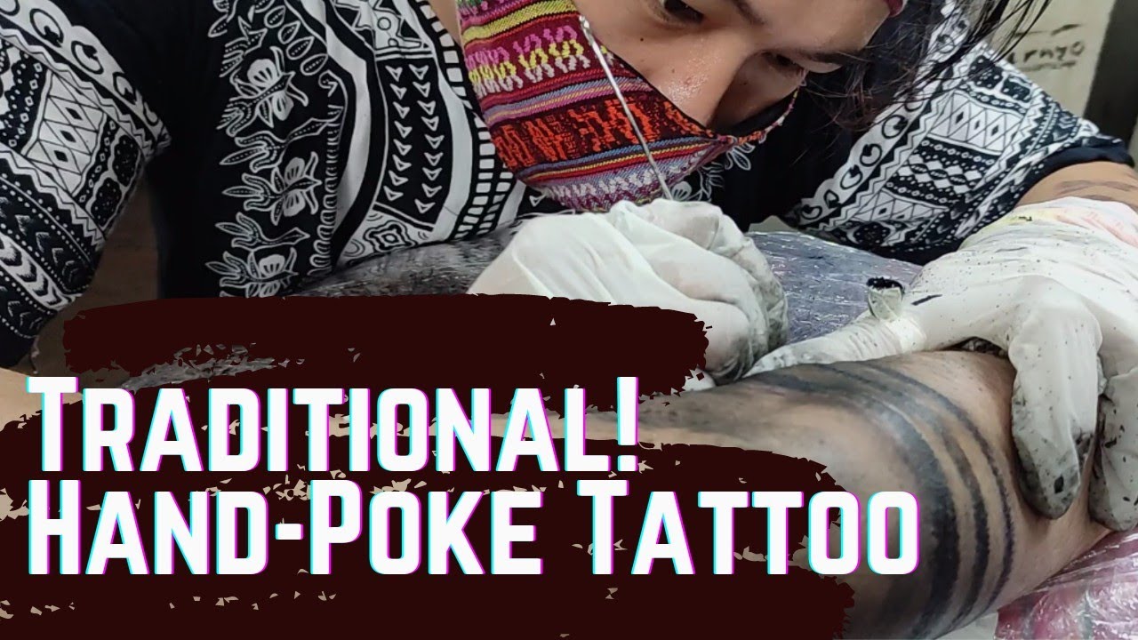 TRADITIONAL TATTOO TECHNIQUE | Sinag Baybayin Hand Poke Tattoo  | Tattoo Artist in Bulacan