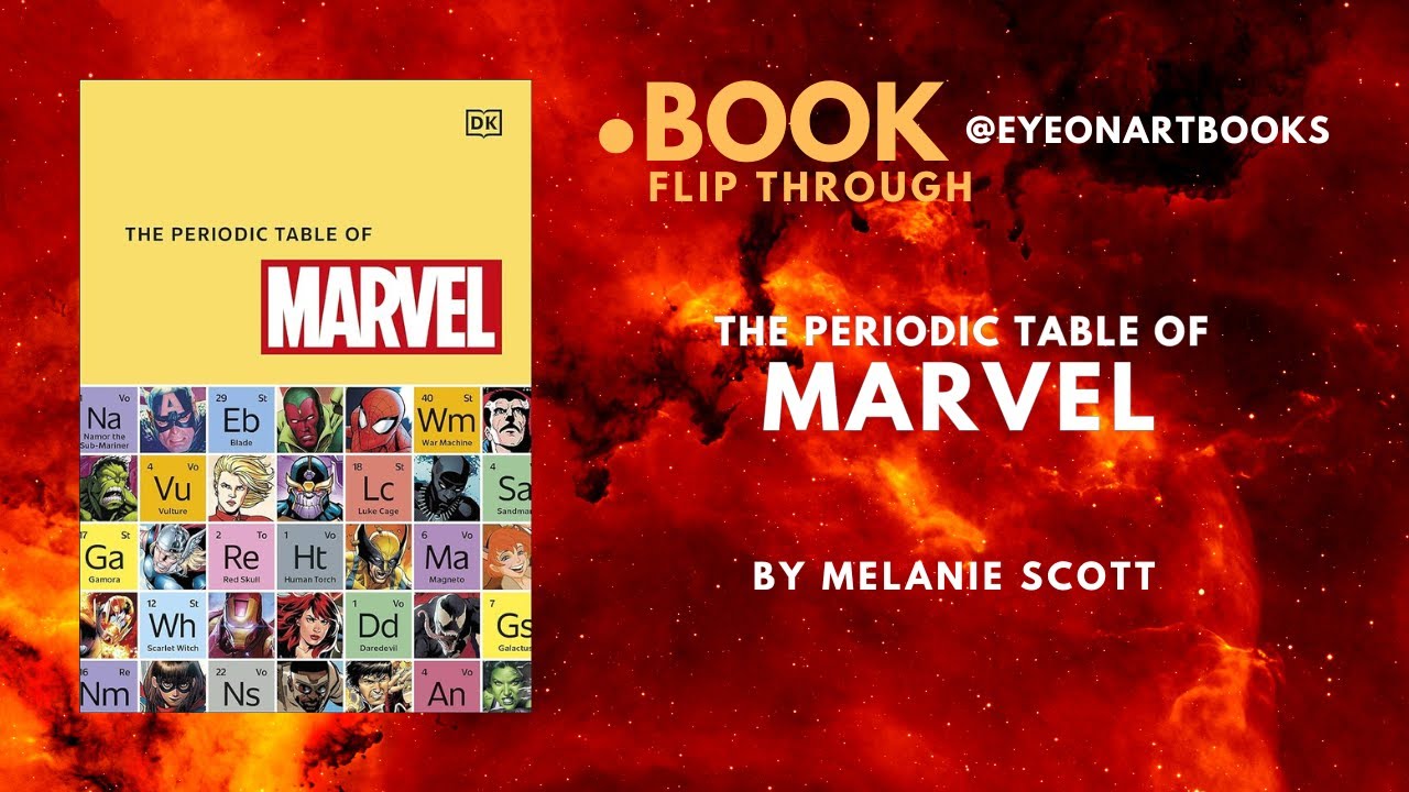 The Periodic Table of Marvel | Marvel Comics Art Book | Character Guide Book | Full Flip Through
