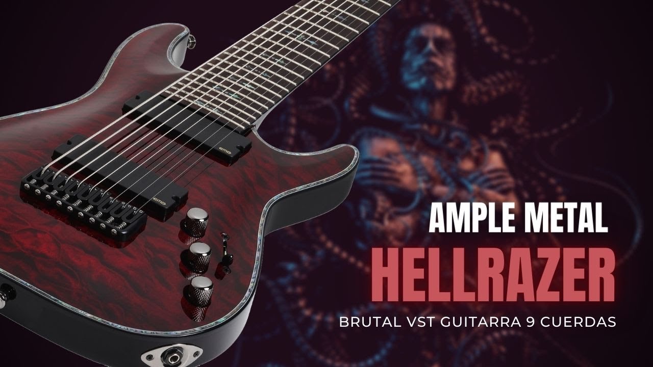 🎸 Ample METAL HELLRAZER: BRUTAL VST de GUITARRA de 9 CUERDAS || ¿Suena REALISTA? || ¡¡BESTIALIDAD!!🎸