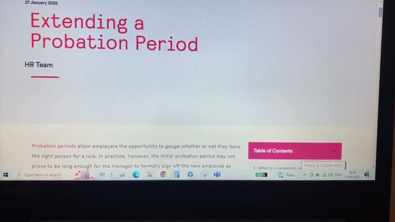 Probation extension