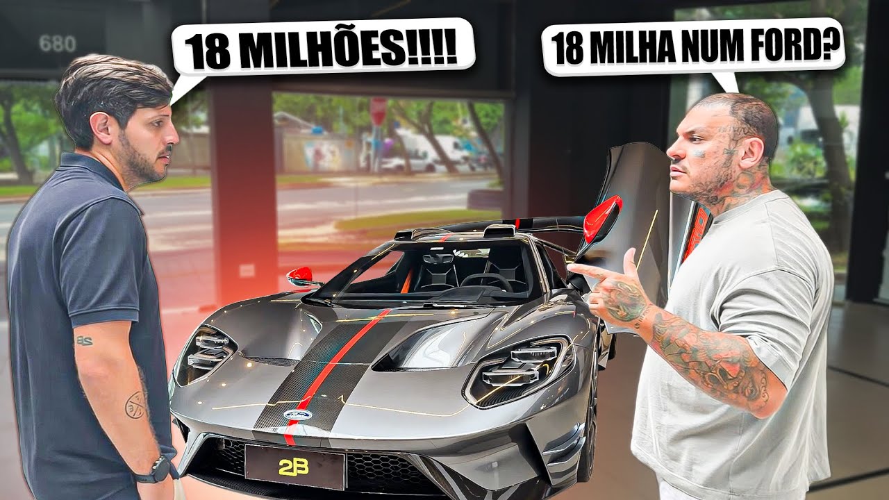O Carro MAIS CARO do Brasil - Ford gt de 18 MILHÕES!