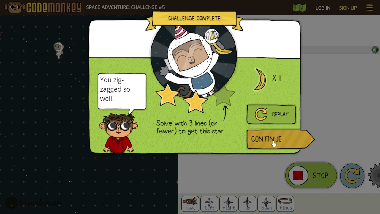 Learn Coding for Elementary School Kids - Space Adventure (Free coding tutorial from codemonkey.com)