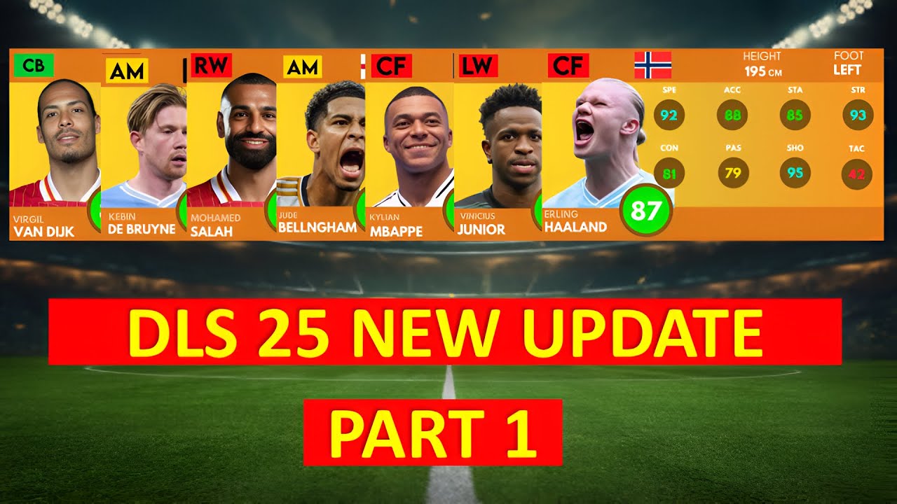 DLS 25 | New update players rating in dls 25🤯 (part 1)