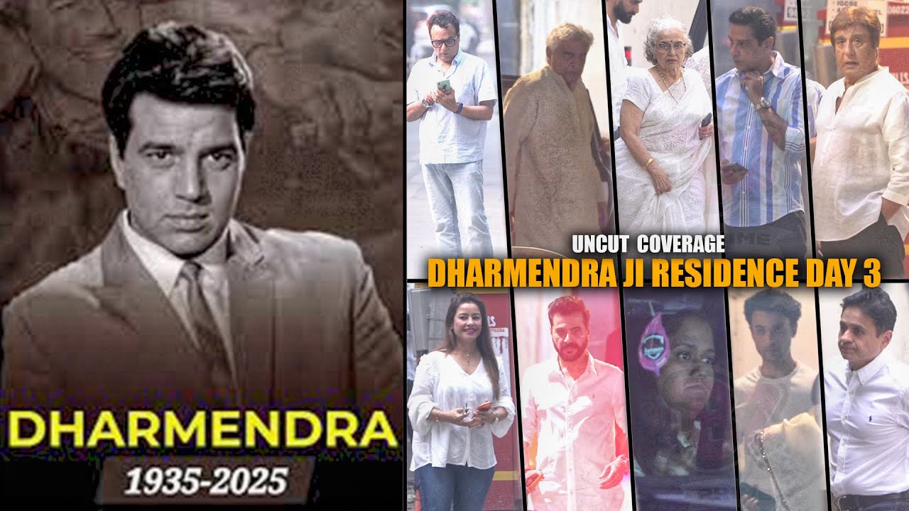 Arpita,Aayush, Asha Parekh, Shabana Azmi, Javed Akhtar & Other’s at Dharmendra Ji’s Residence