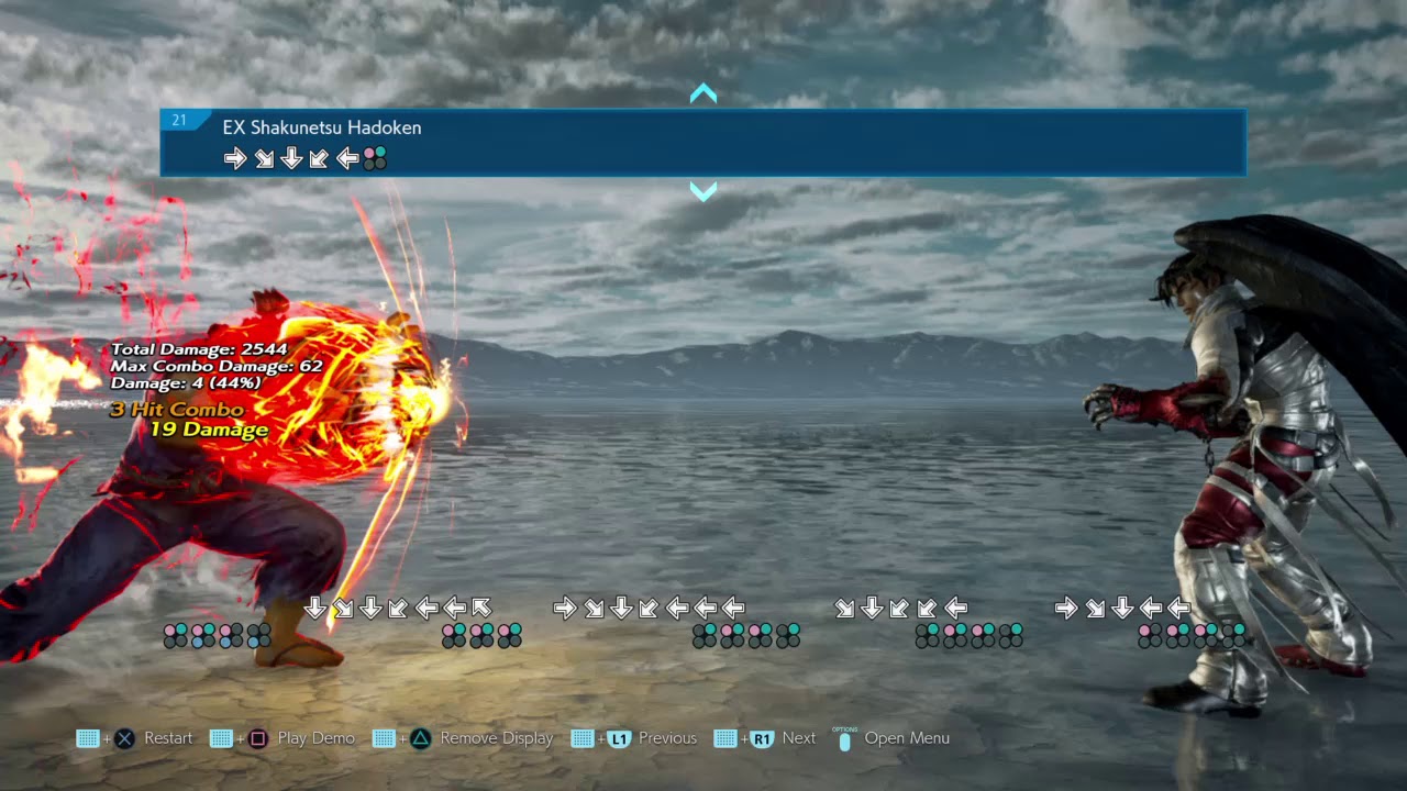 TEKKEN&trade;7 Akuma  EX Shakunetsu Hadoken training