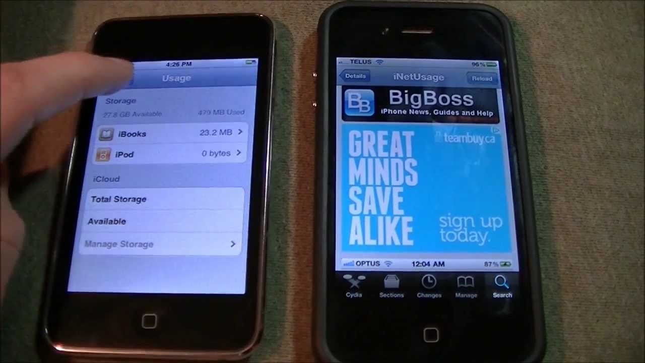 iOS 5: Usage & iNetUsage (Cydia Tweak) - How to Monitor Usage