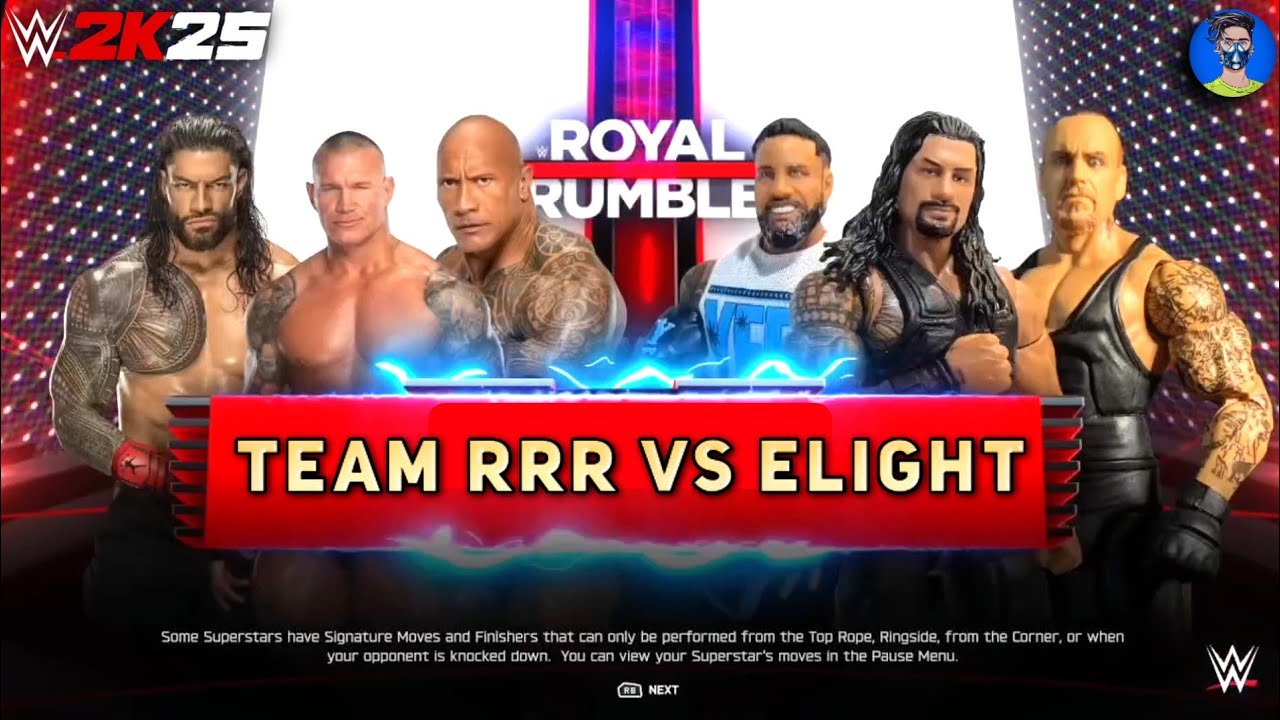 WWE 2K25 Team RRR VS Team Elight Version 6 Man Elimination Tag Team Full Match #1