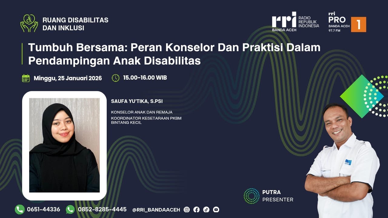 TUMBUH BERSAMA : PERAN KONSELOR DAN PRAKTISI DALAM PENDAMPINGAN ANAK DISABILITAS | Disabilitas