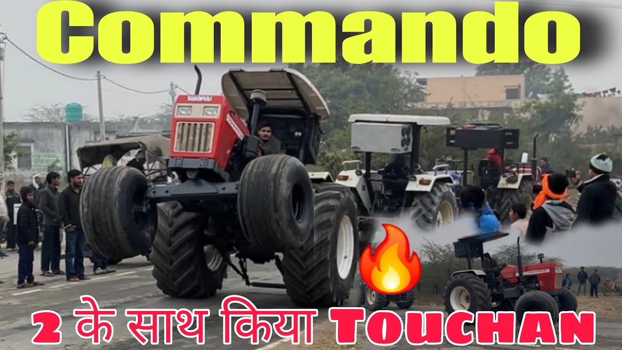 🗣️Aaj fir se apne commando se 2 Tractor ka tochan krva diya!! 🚜New holland 4*4 or Swaraj 855!!😱