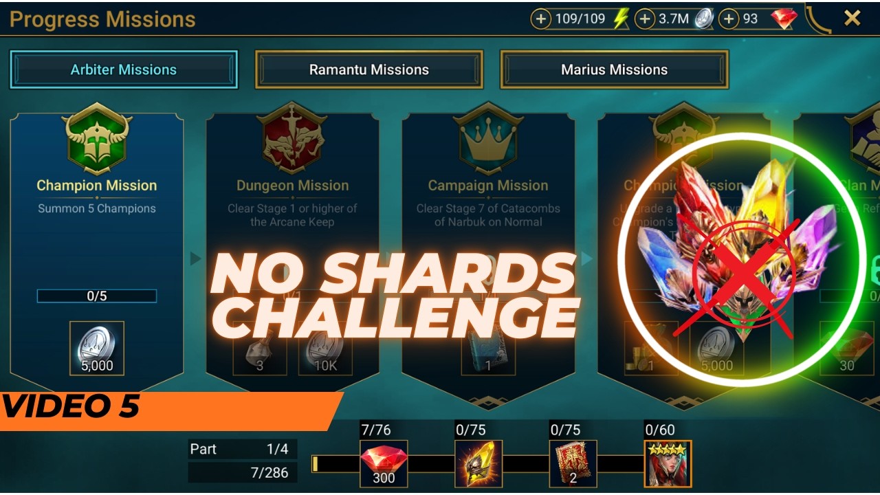 No Shards Challenge - 5th Video