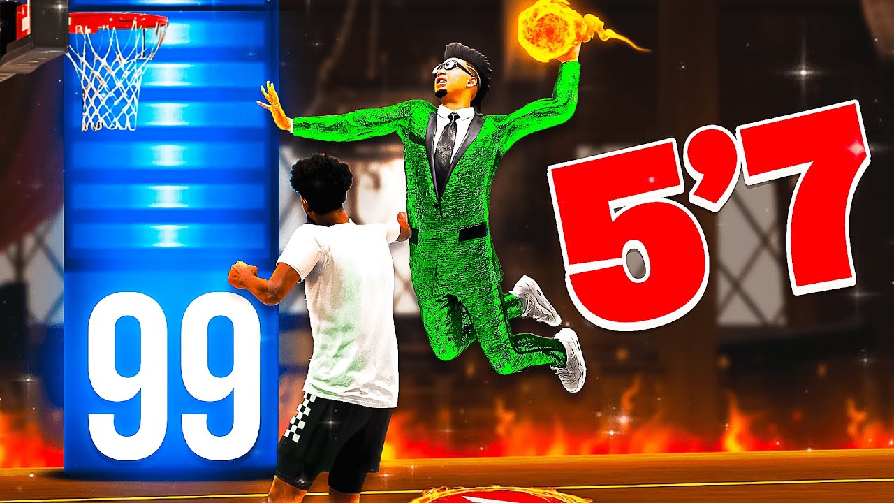 The POWER of a 99 DRIVING DUNK on a 5'7 SLASHER in NBA 2K23...