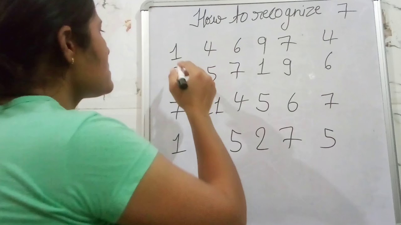 How to recognize  number for nursery kids