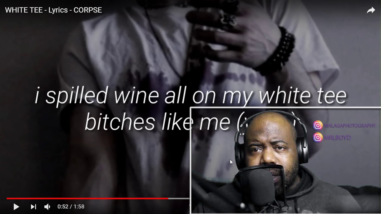 Corpse - White tee Reaction