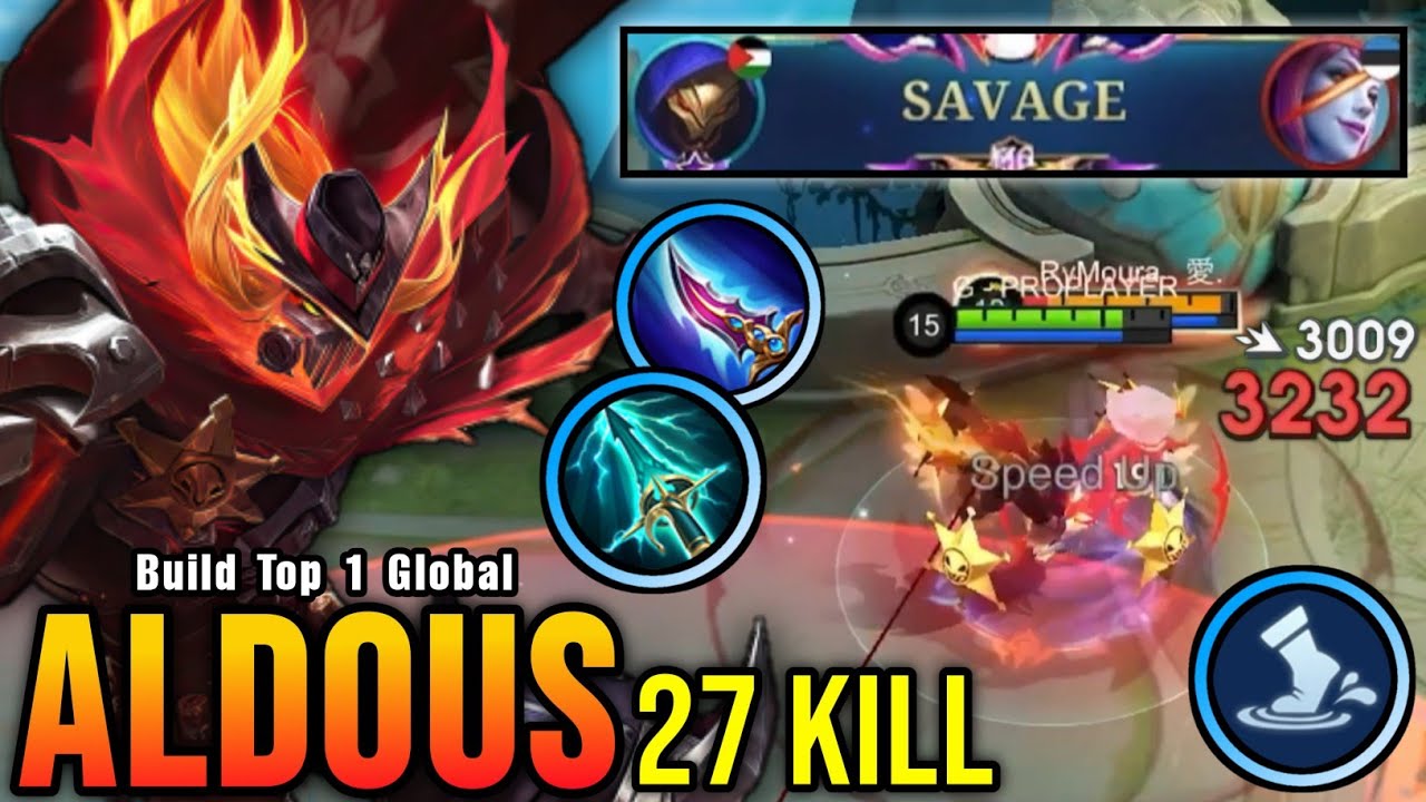 27 Kills + SAVAGE!! Powerful Offlane Aldous The King of One Hit!! - Build Top 1 Global Aldous ~ MLBB