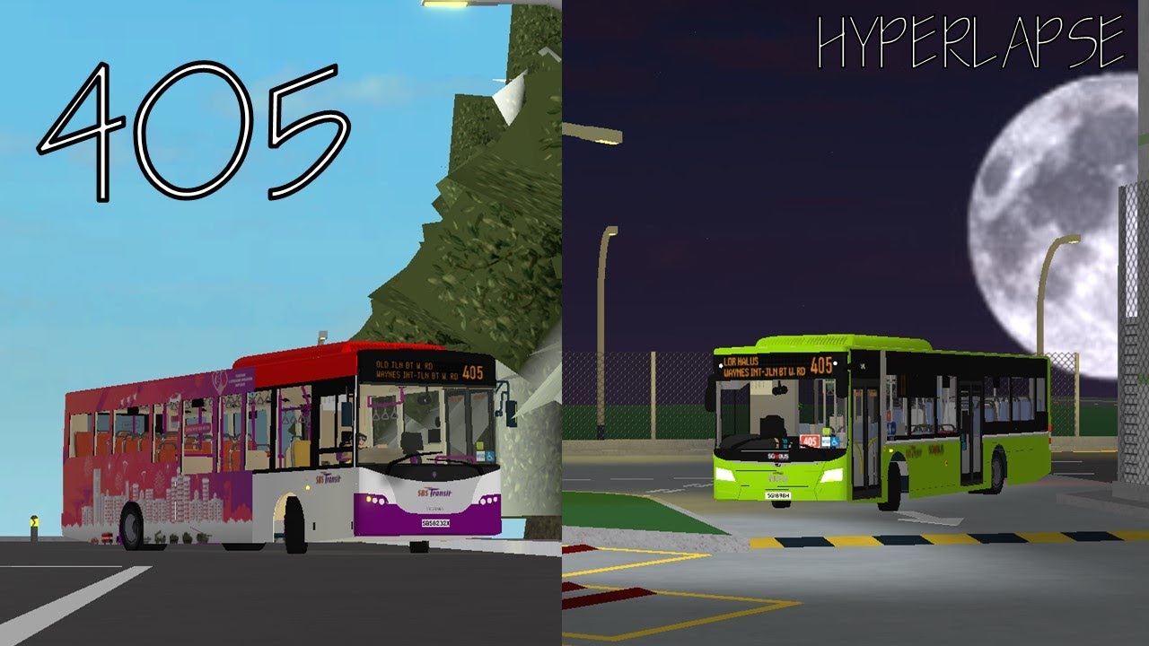 Singapore Bus Services [Roblox] SBST Waynes Town Bus Simulator Service 405 Hyperlapse