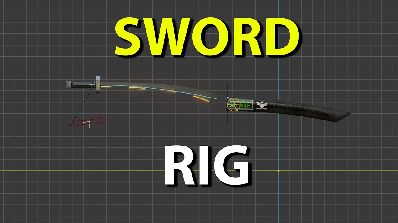 How to create a sword rig in Blender!