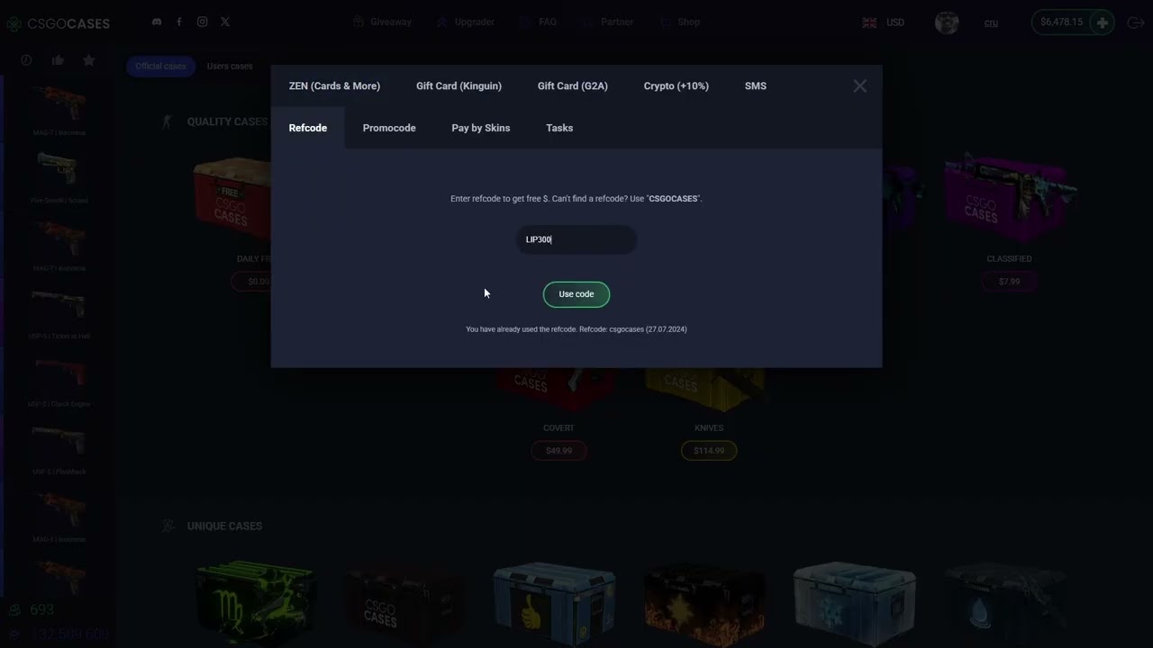 💚🎮 CSGOCASES PROMO CODE LIP300 🎮💚 | CS2 Case Opening Bonus (XMAS 2025) 🎄✨