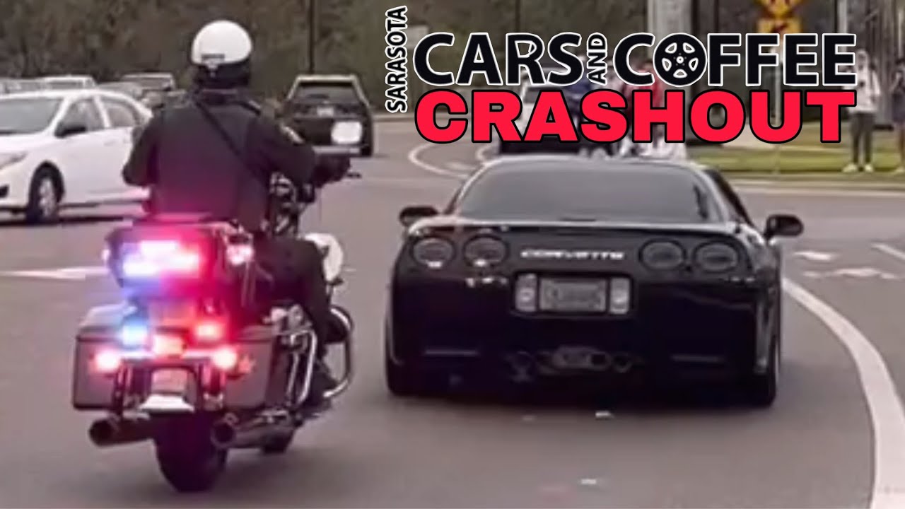 POLICE CRASHOUT Leaving Sarasota Cars and Coffee!!