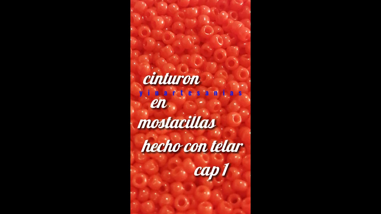 CINTURON CON MOSTACILLAS HECHO EN TELAR ….  [ CAP 1 ].