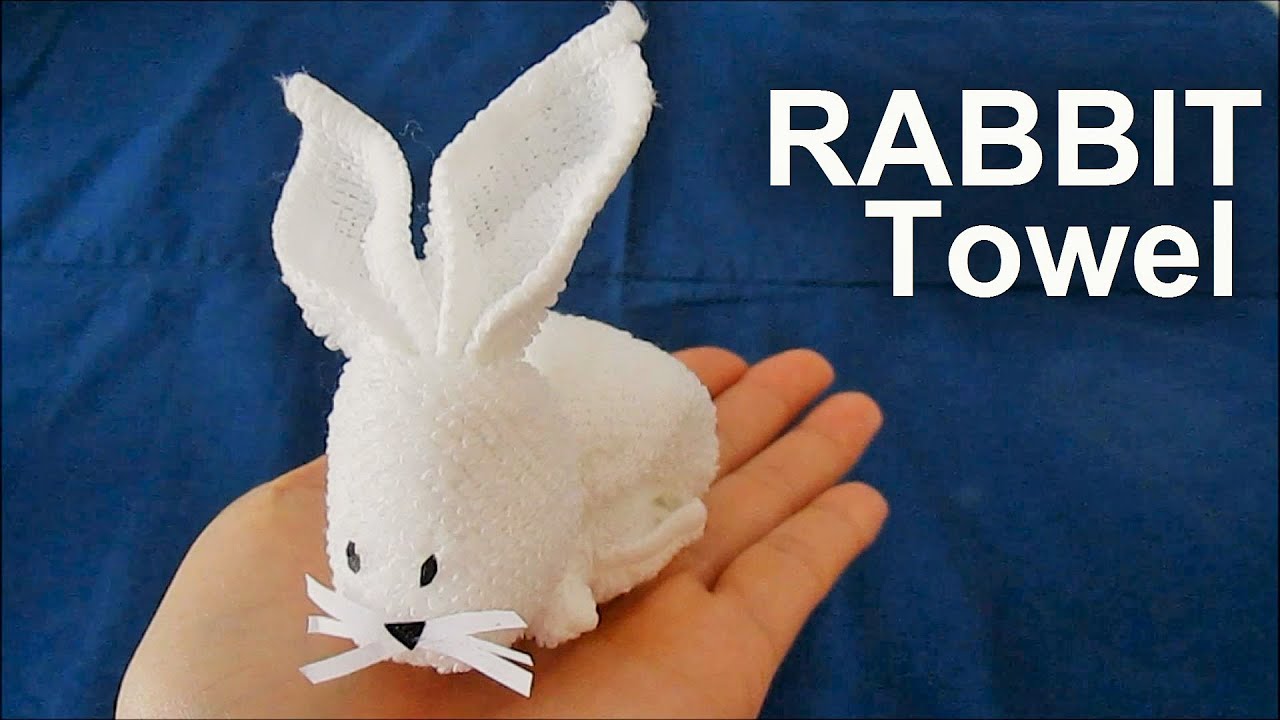 Folding a Cute Little RABBIT TOWEL