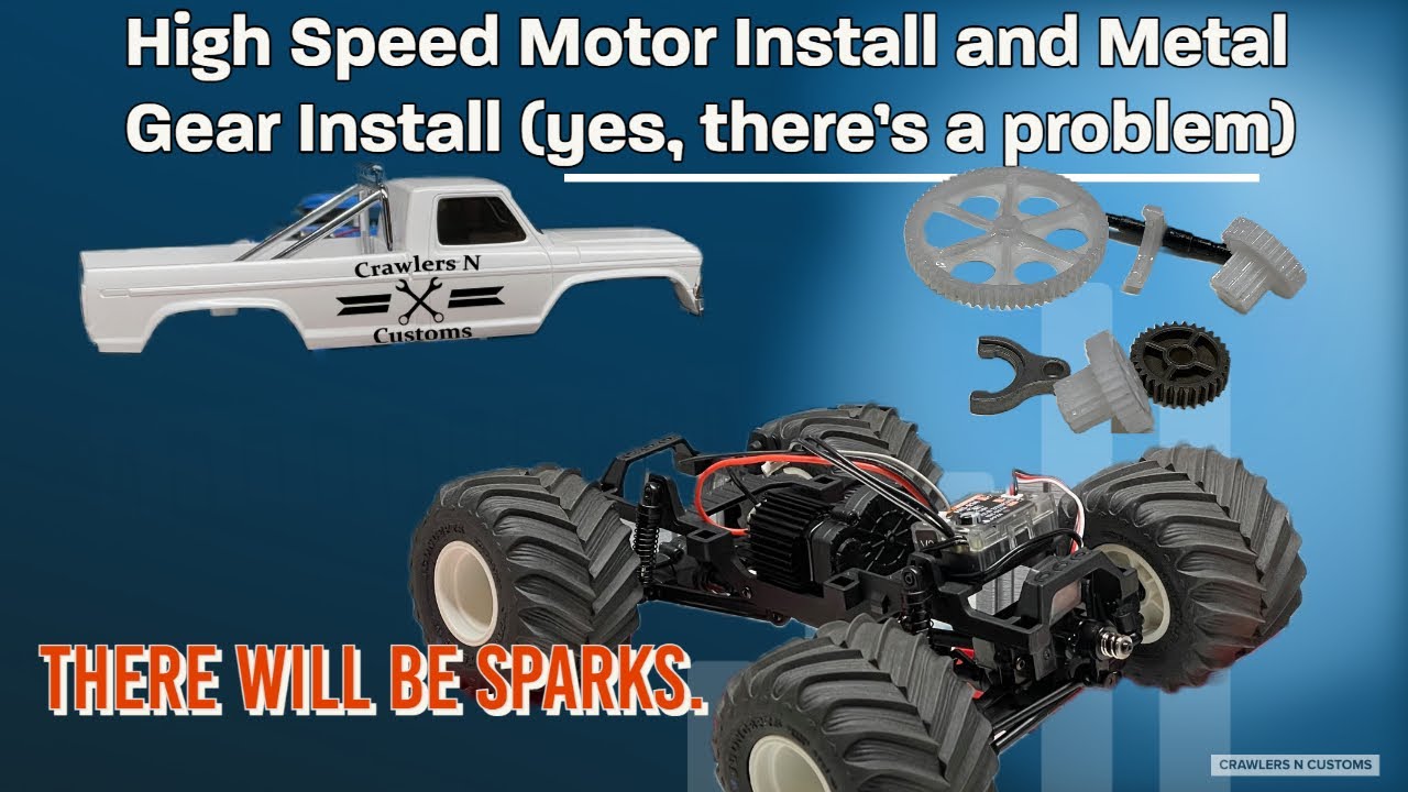 FMS Smasher V2 Hi Speed Motor, Hi Gear Lockout and Metal Gear Install -There's a Problem.