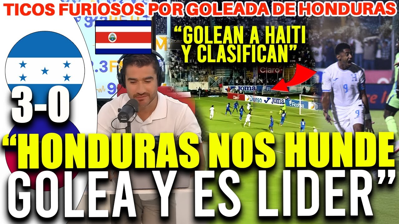 TICOS EXPLOTAN POR GOLEADA DE HONDURAS 3-0 A HAITI: 