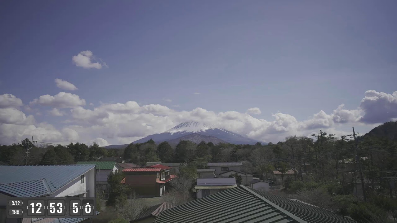 流星の富士山ライブカメラで星空観察！Meteor starry night Mount fuji live camera!