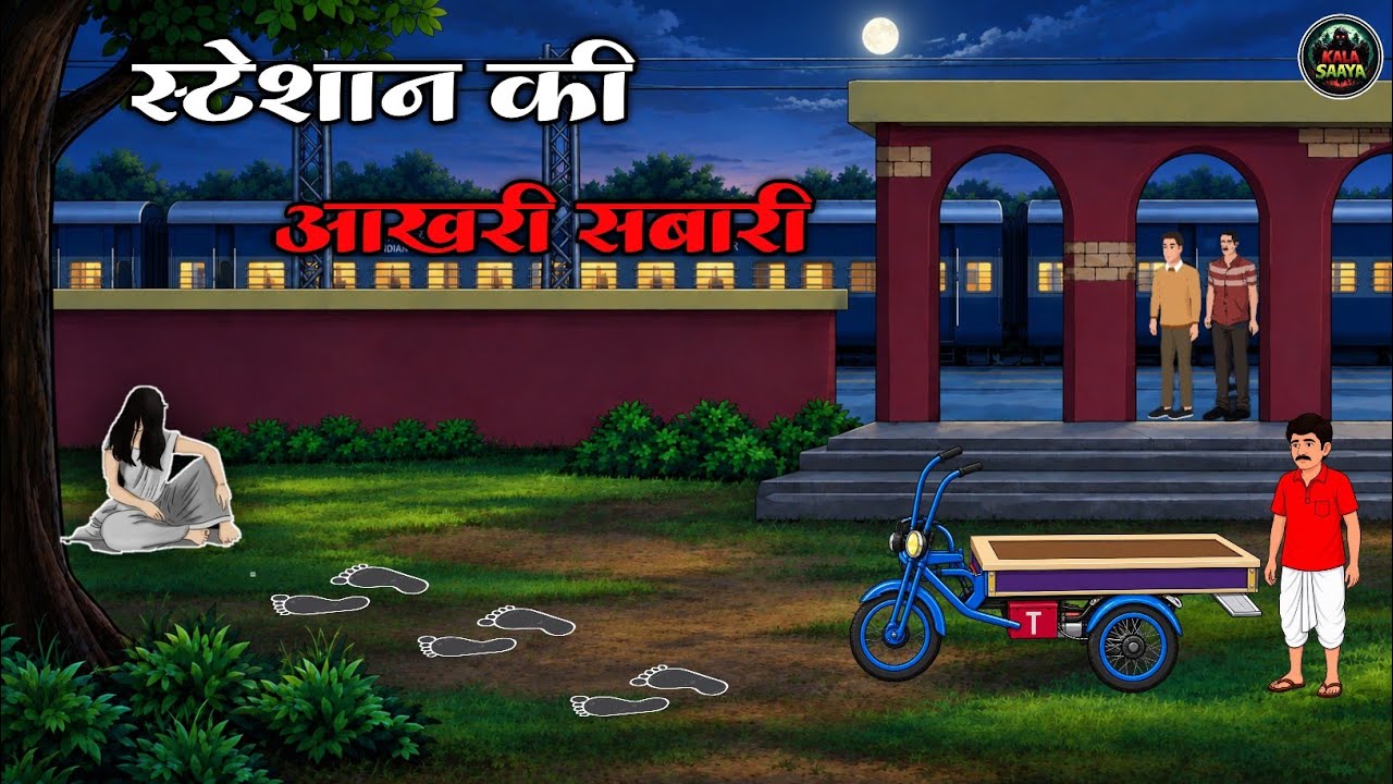 The Last Train at the Station 👻 | Horror Story in Hindi | 2D Animation Horror Story | Ghost Story