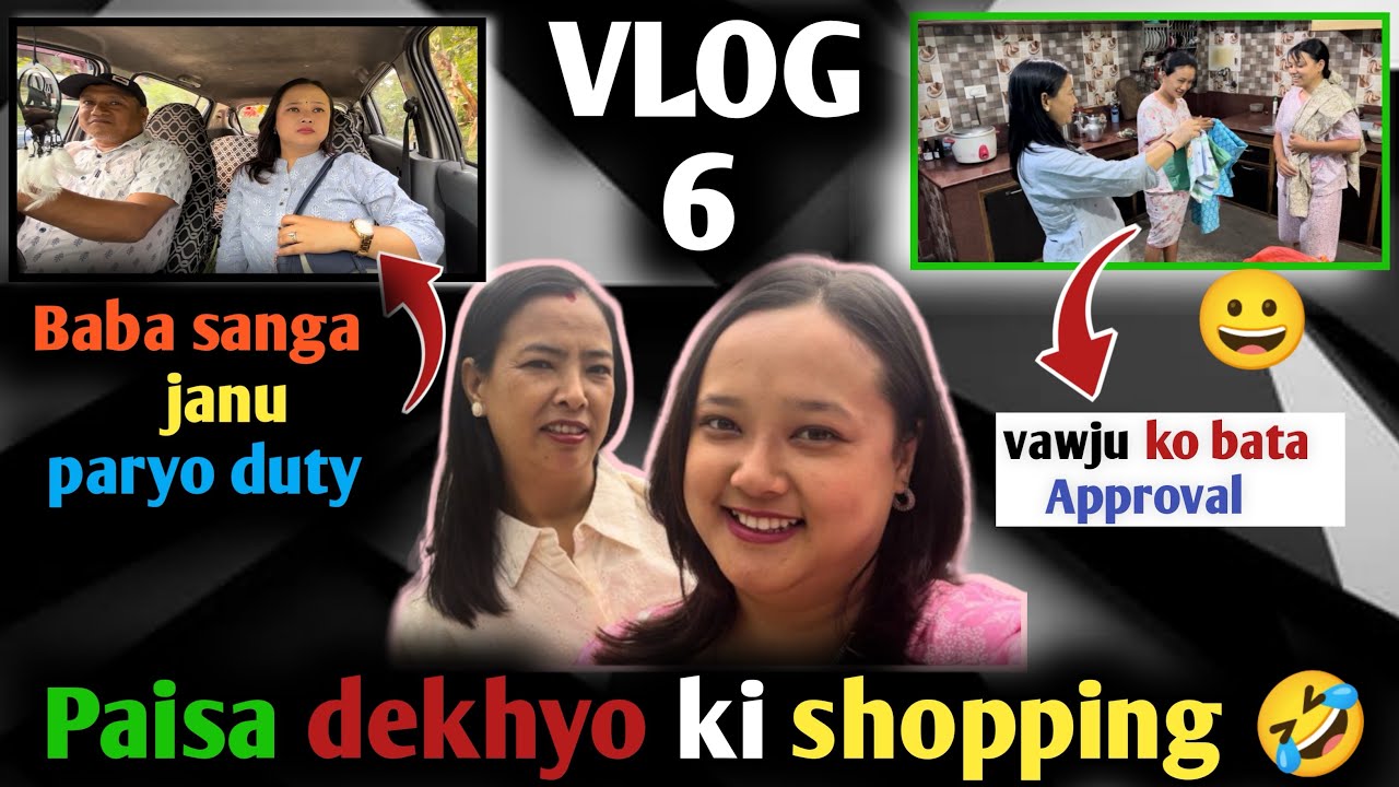 Dherai din baad Baba sanga gadi ma 🥰 || Mummy sanga shopping 🛍️😀