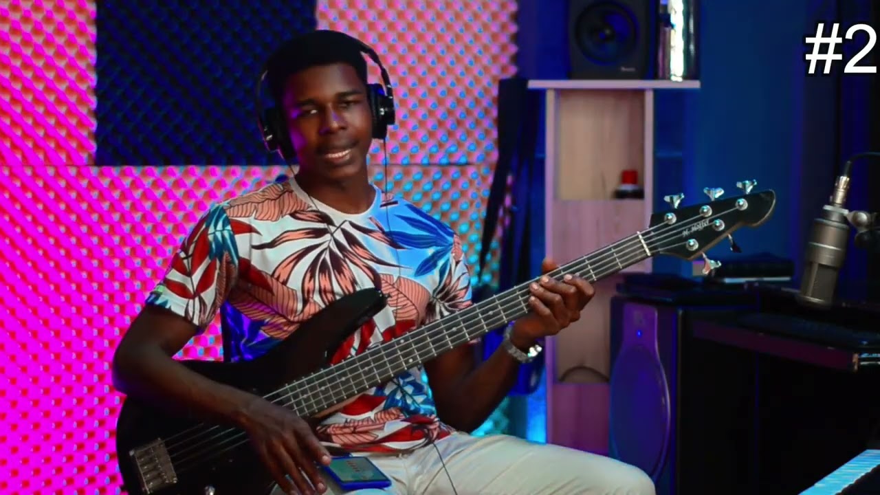 5 enpwovizasyon Guitar Bass Kompa- Apran jwen Kompa RED