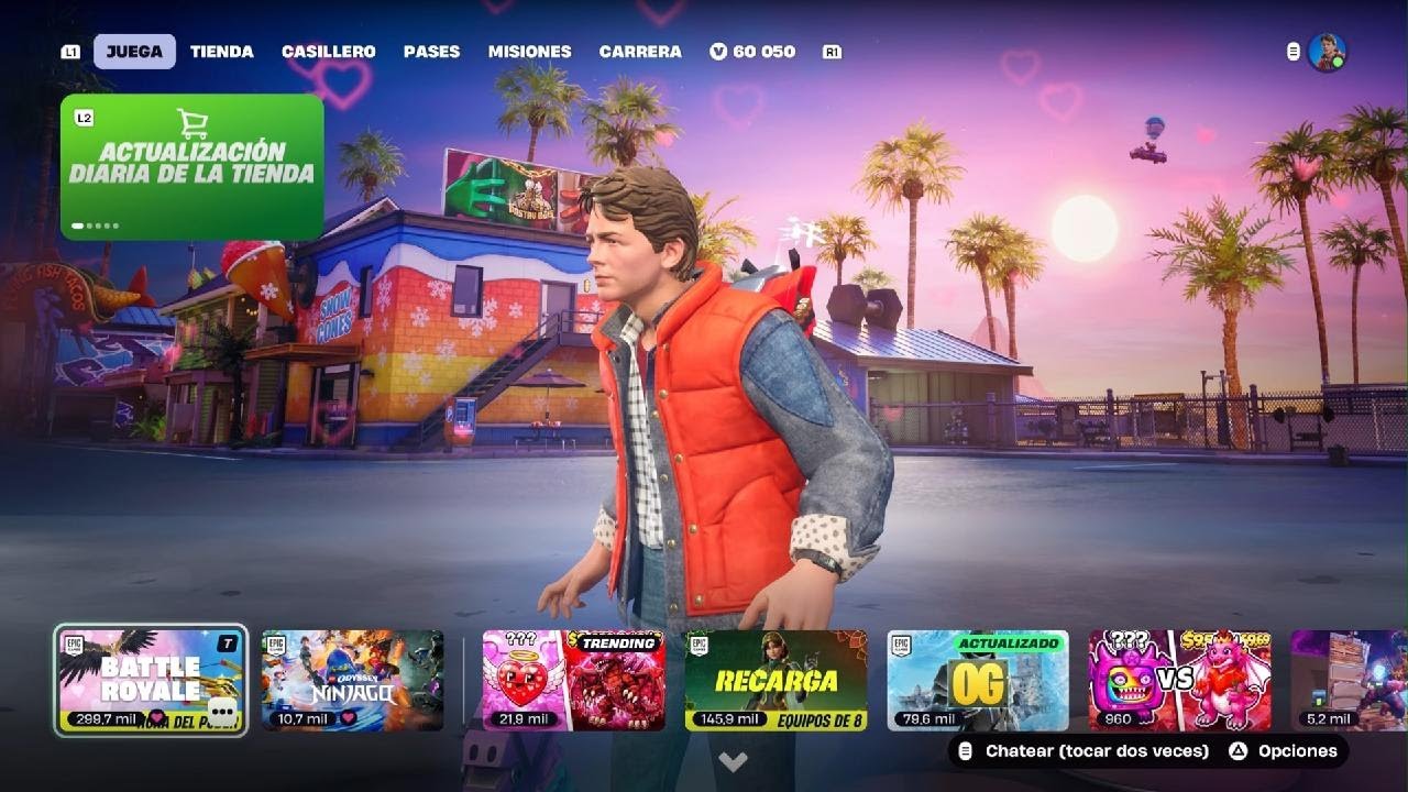 Estoy mirando la tienda en Fortnite