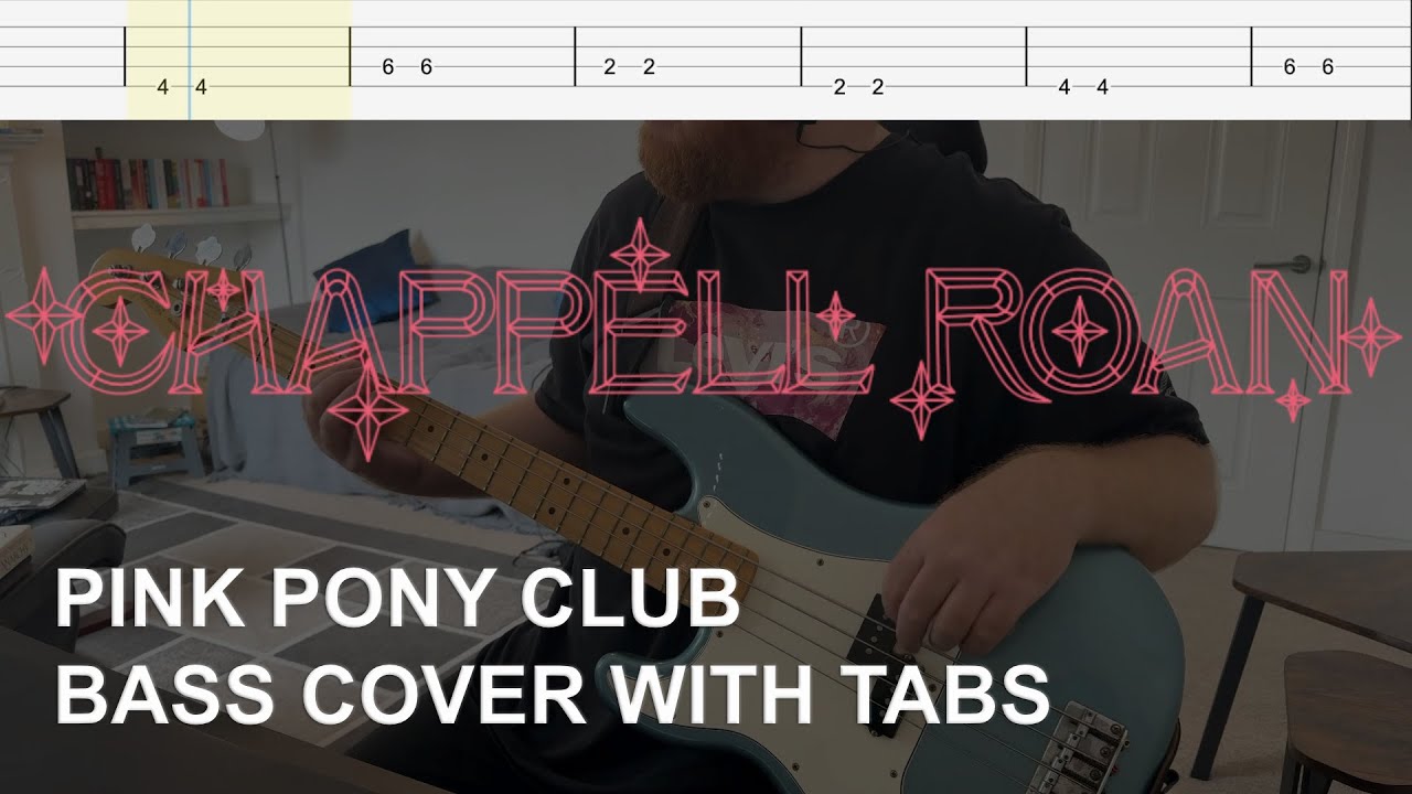 Chappell Roan - Pink Pony Club (Bass Cover with Tabs)