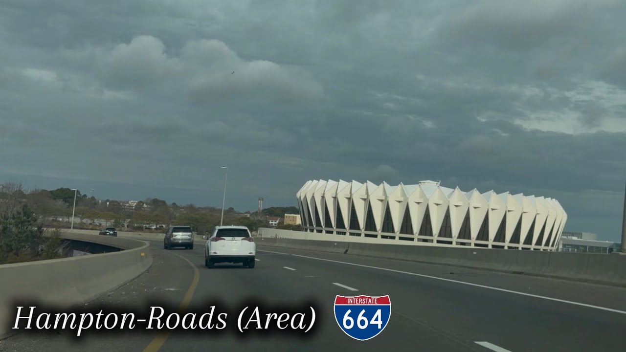 4K Hampton Roads, VA - Highway Drive (I-664 Full Route)