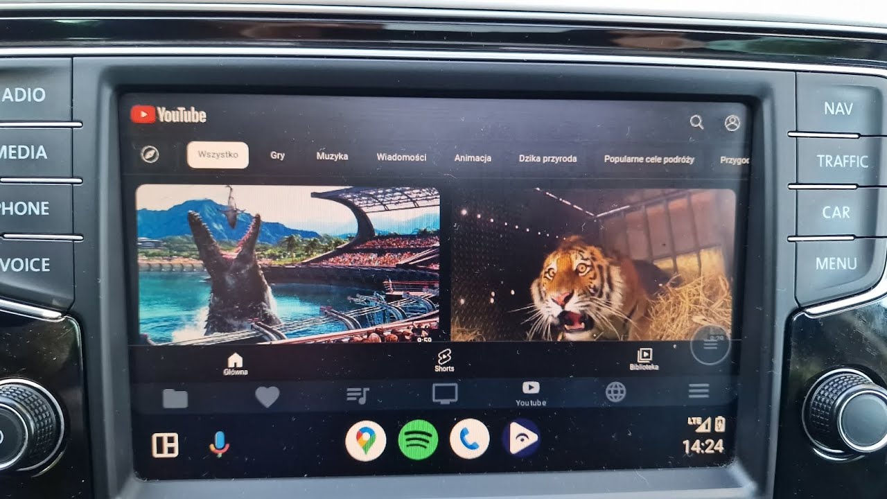 tv youtube w passat b8 2015 przedlift telewizja