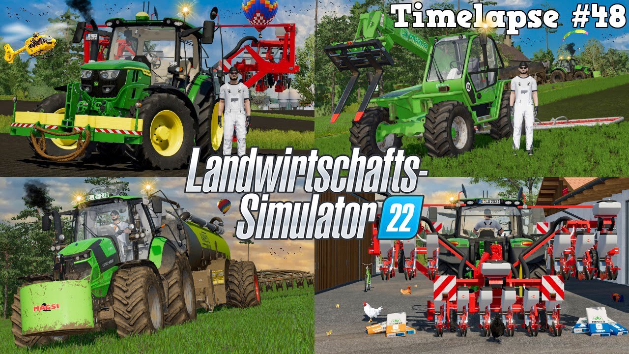 Ein JOHN DEERE 6150R? 🤩🚜💨 WIESEN SCHLEPPEN mit MERLO und @TheCamPeRYT! 🌿💪 | [LS22] - Timelapse #48