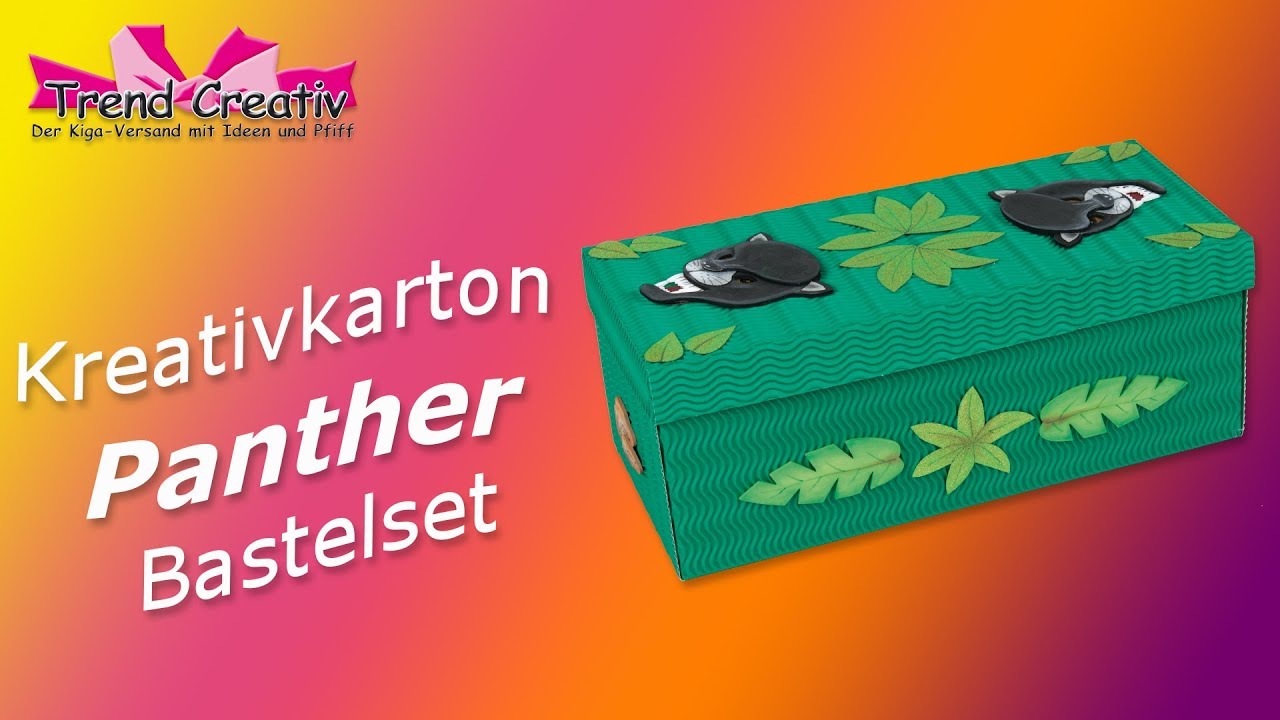 Kreativbox Bastelset Panther - Anleitungsvideo