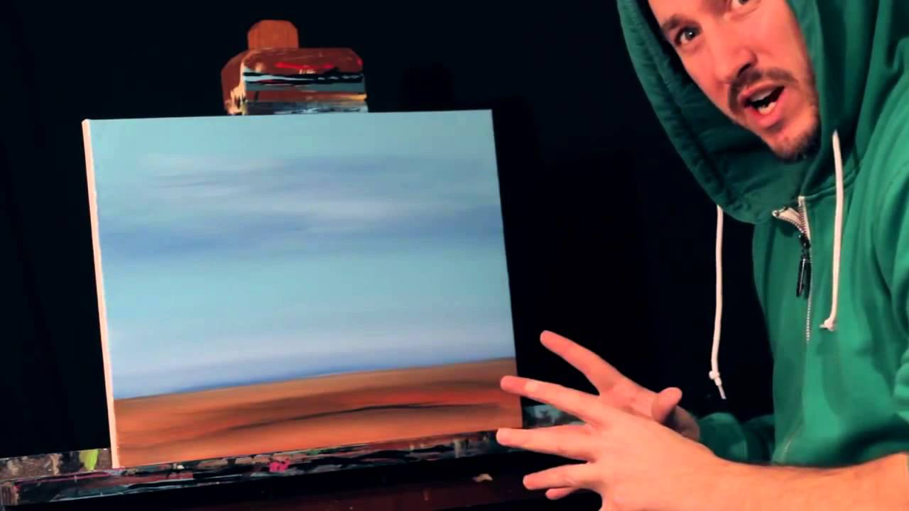 HOW TO PAINT A SURREAL LANDSCAPE using Acrylic Paints LIVE Painting with RAEART