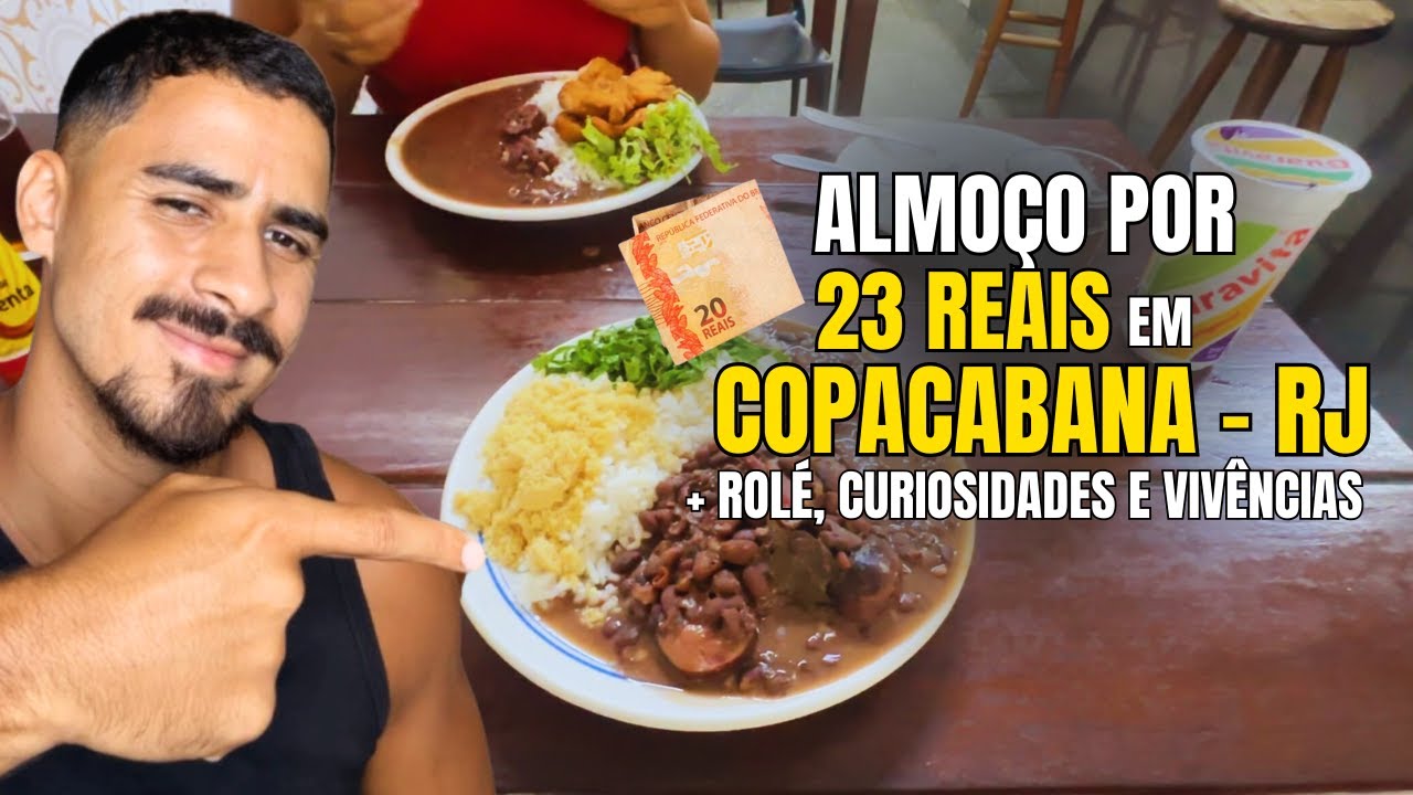 ALMOÇO DE 23 REAIS EM COPACABANA RJ + RJ COM CHUVA, VIVÊNCIAS E CURIOSIDADES - LAUDO DE CRIA