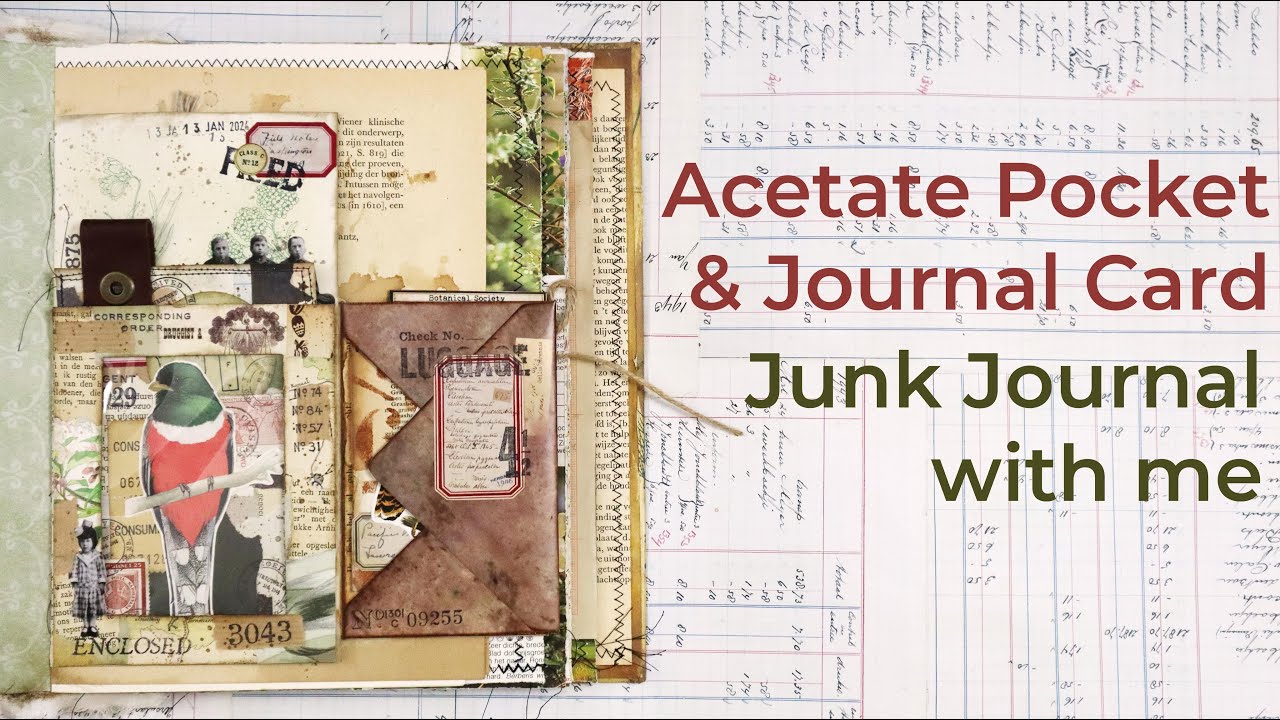 Acetate Pocket & Journal Card | Junk Journal with me