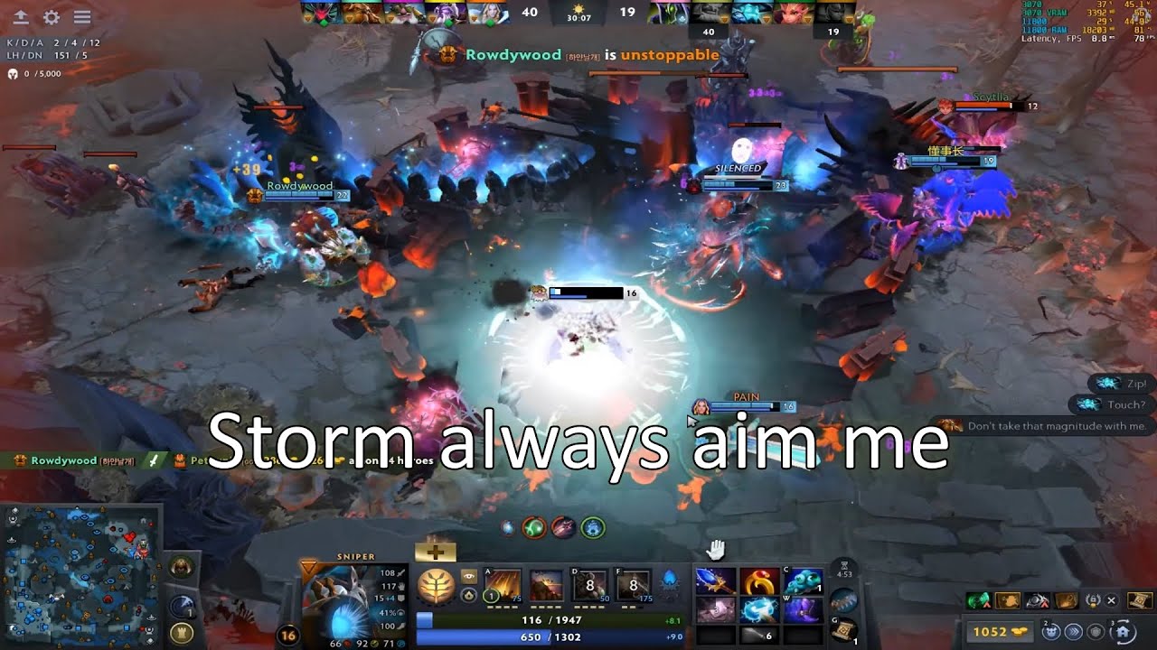 Sniper support with earth shaker offlane, 7.39b Dota 2 Gameplay 85
