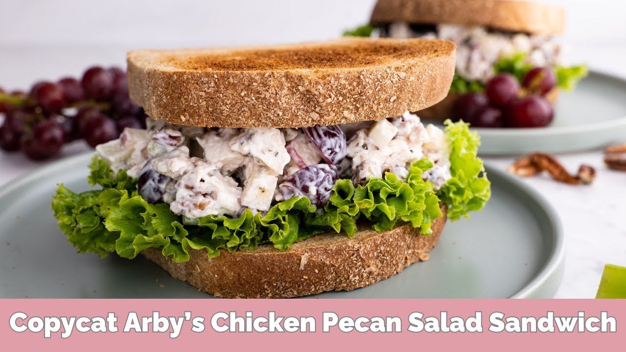 Homemade Arby's Pecan Chicken Salad Sandwich | Easy Copycat Recipe