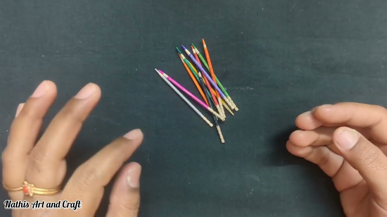 DIY/Best out of waste/Reuse match box craft/Miniature colour pencil craft/@Nathisartandcraft