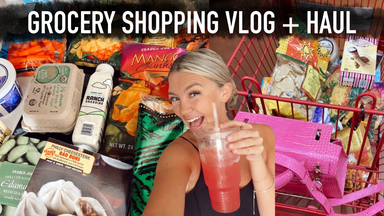 FIRST Grocery Shop With Me POST GRAD! 🛒 SHOPPING, Trader Joe's HAUL, + MORE