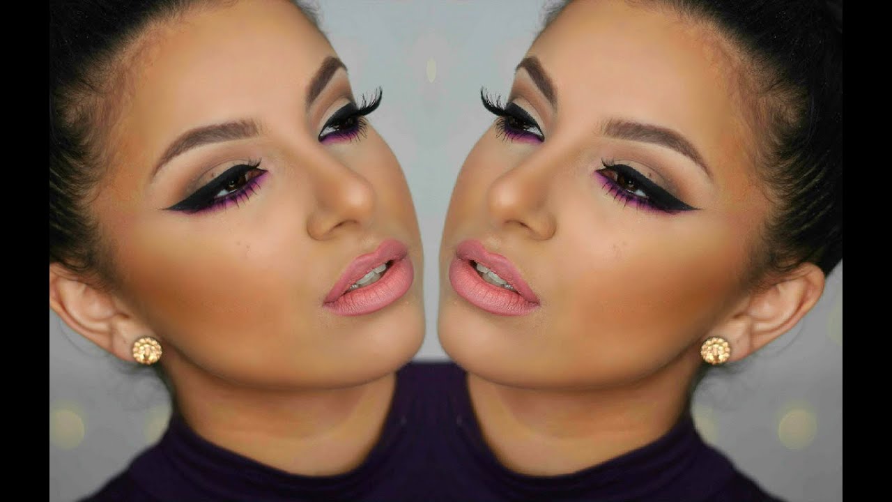 Smokey Pop Of Purple Tutorial | Makeup By Leyla