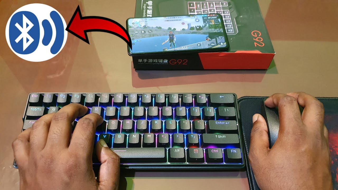 Full setup keyboard mouse in mobile free fire || wairless without activation setup