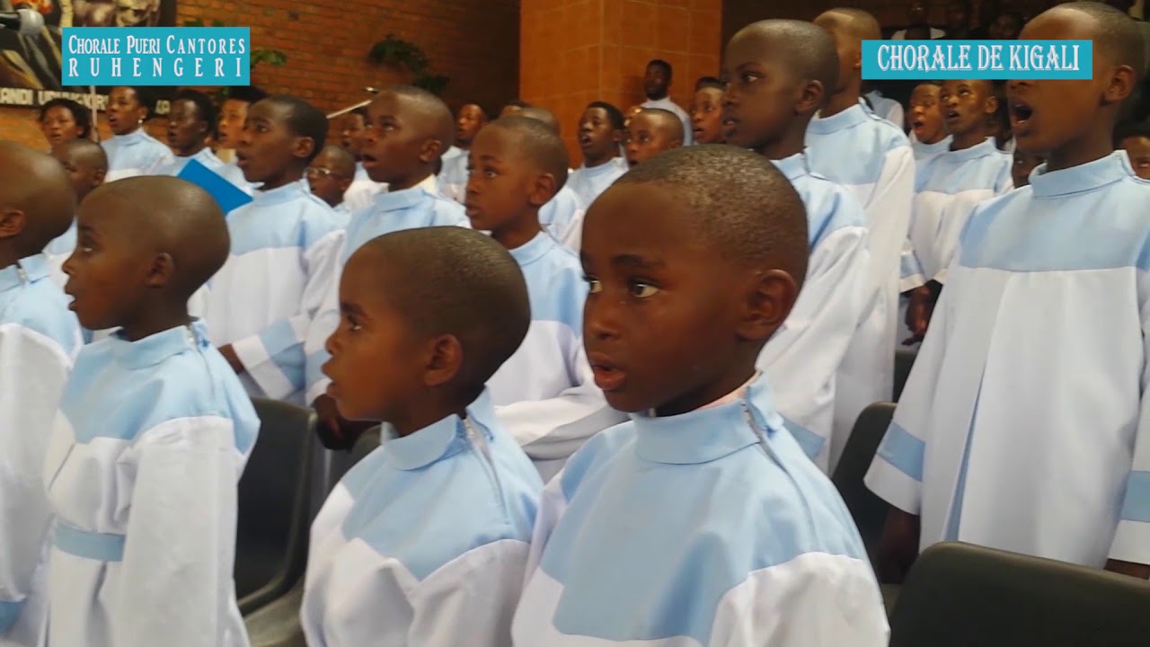 Holy mass sung by Pueri Cantores Cathedrale Ruhengeri at St Michel Cathedral January 13, 2019