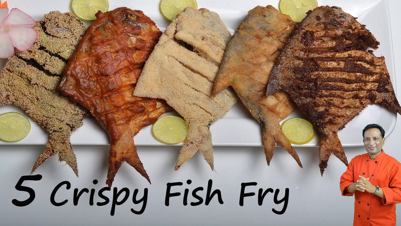 Fish Fry - 5 Crispy Pomfret Fish fry's - Rava Fish Fry, Street Recipe Fish Fry, Chettinad Fish fry