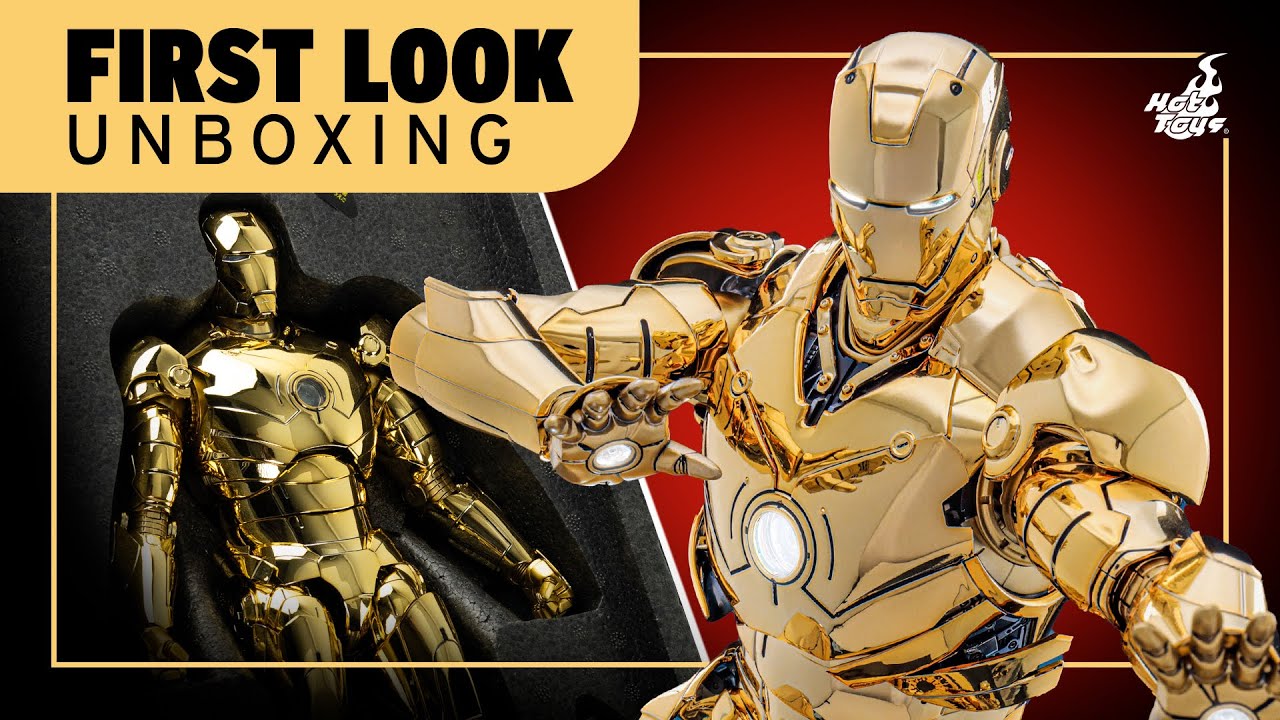Hot Toys Iron Man Mark 3 Golden Figure Unboxing | First Look